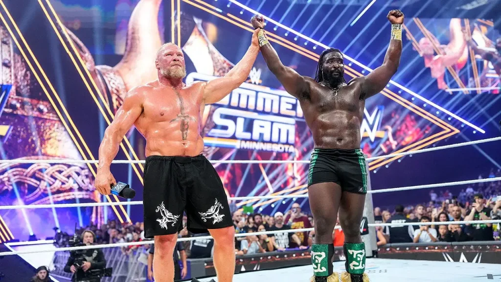 Oba Femi shows the future of WWE is here as he takes down Brock Lesnar in Hell in a Cell match at SummerSlam