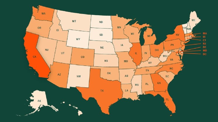 Interactive Map Reveals Where 67 Million US Crypto Holders Live