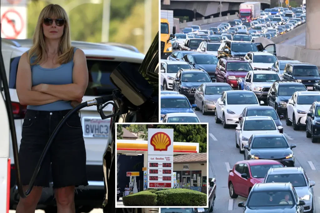 Depressing new map shows how far $20 of gas gets you in LA after price hikes