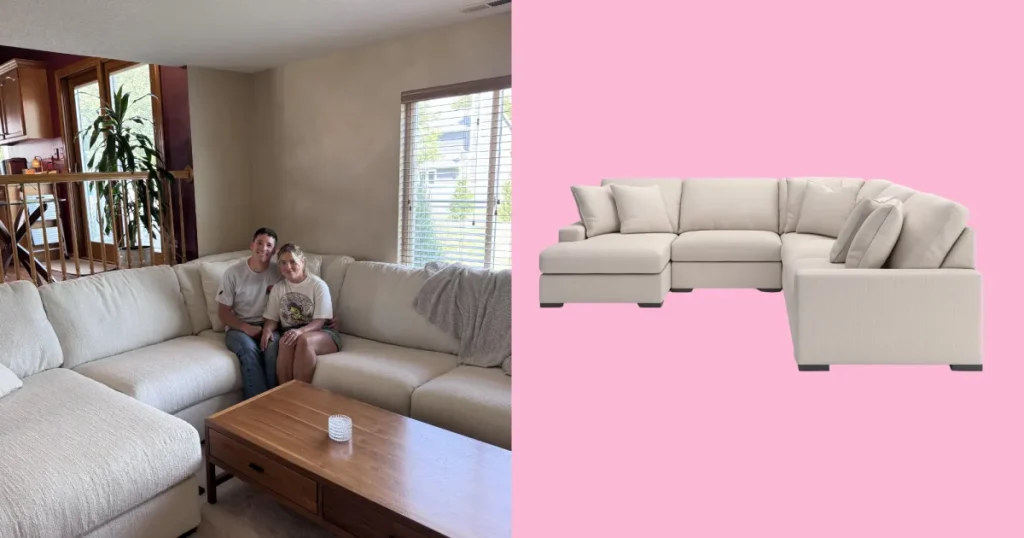 Worth It! My Boyfriend and I Tested This Dreamy Bouclé Sectional in Our New Home — We’re Obsessed