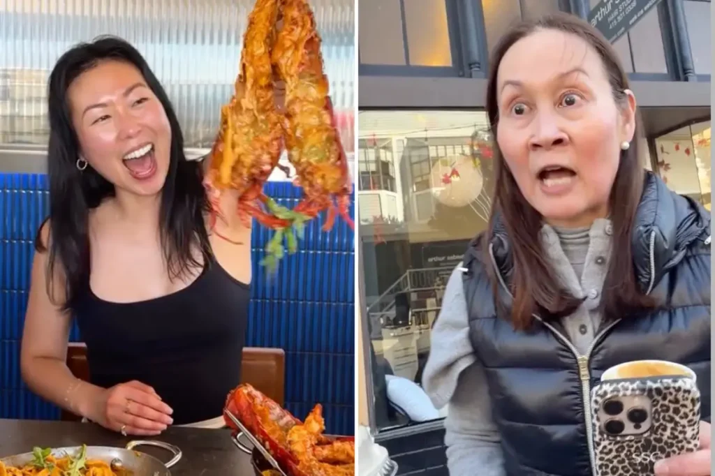 Fight breaks out between SF food influencer, angry couple in wild viral video