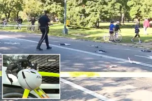 Elderly cyclist, 71, killed after hitting unleashed dog, flipping over handlebars in Central Park