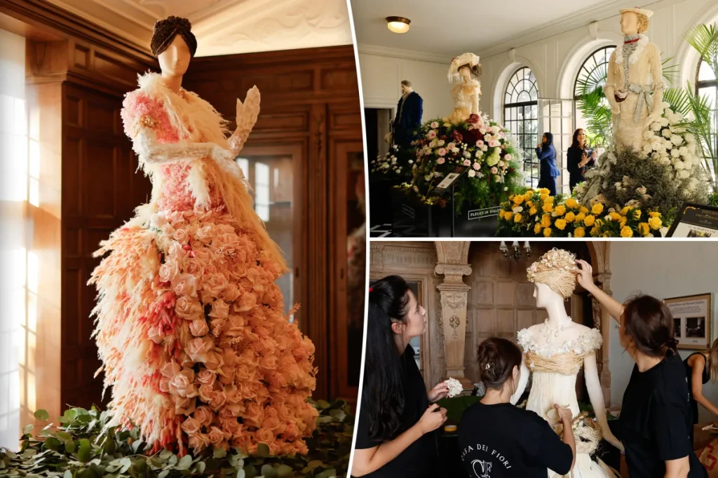 Look inside the lavish floral bash as HBO’s ‘The Gilded Age’ takes over Beverly Hills mansion