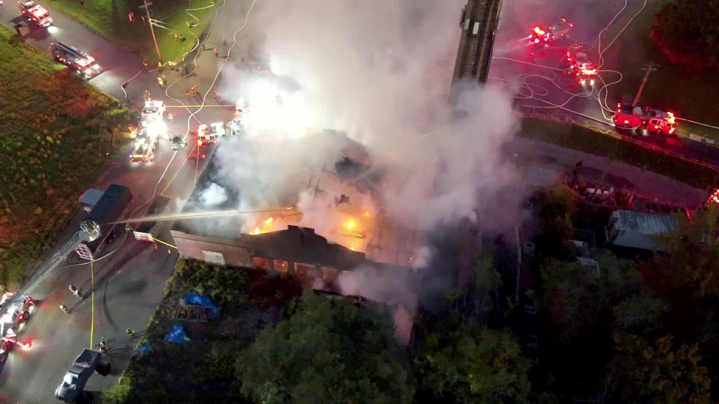 Firefighters save historic ‘Godfather’ church from raging NYC warehouse blaze