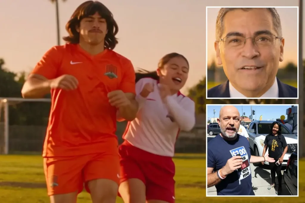 Steve Hilton targets Latino voters with explosive trans sports ad featuring AI Xavier Becerra