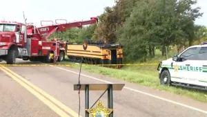 Florida student killed in rollover school bus crash